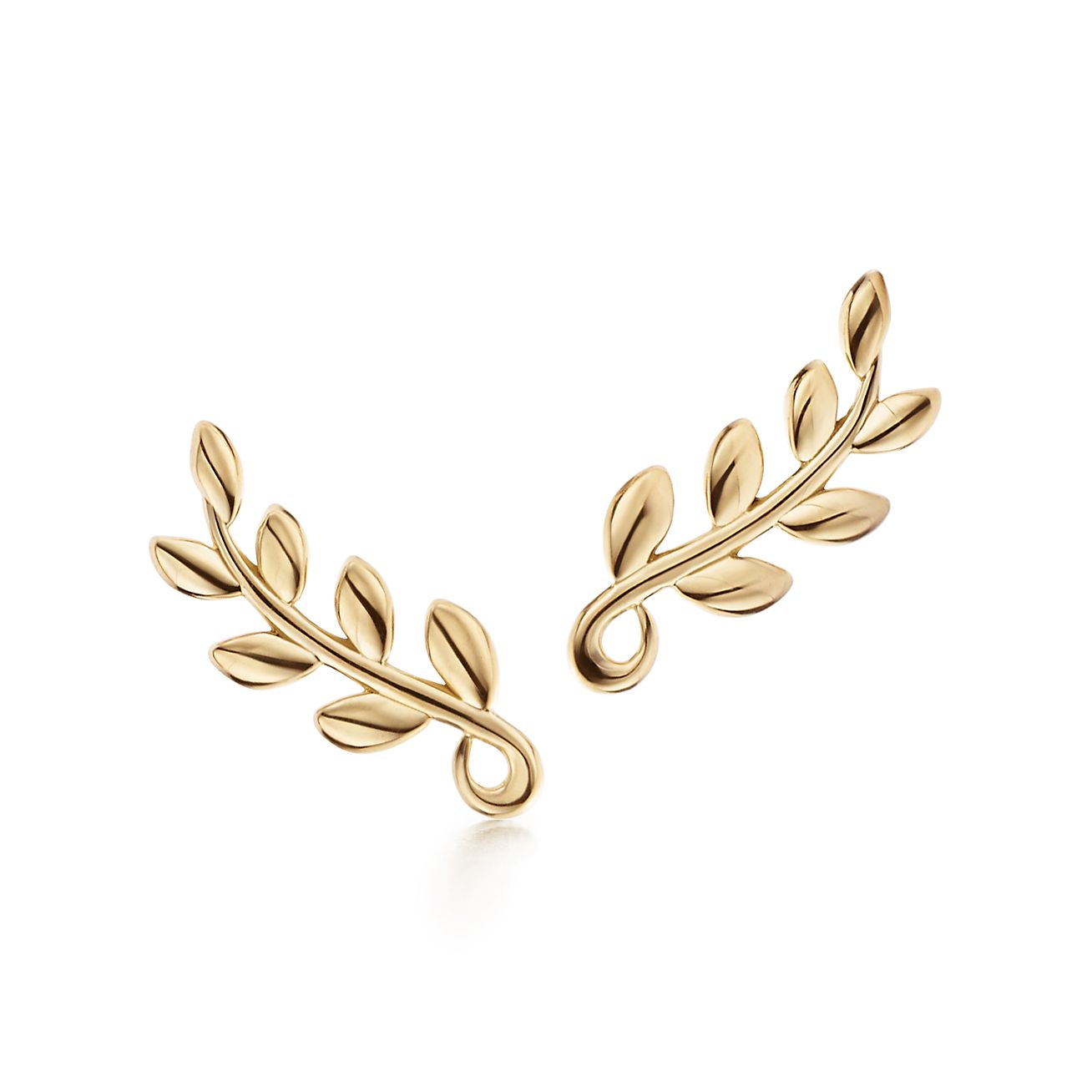 paloma picasso olive leaf climber earrings