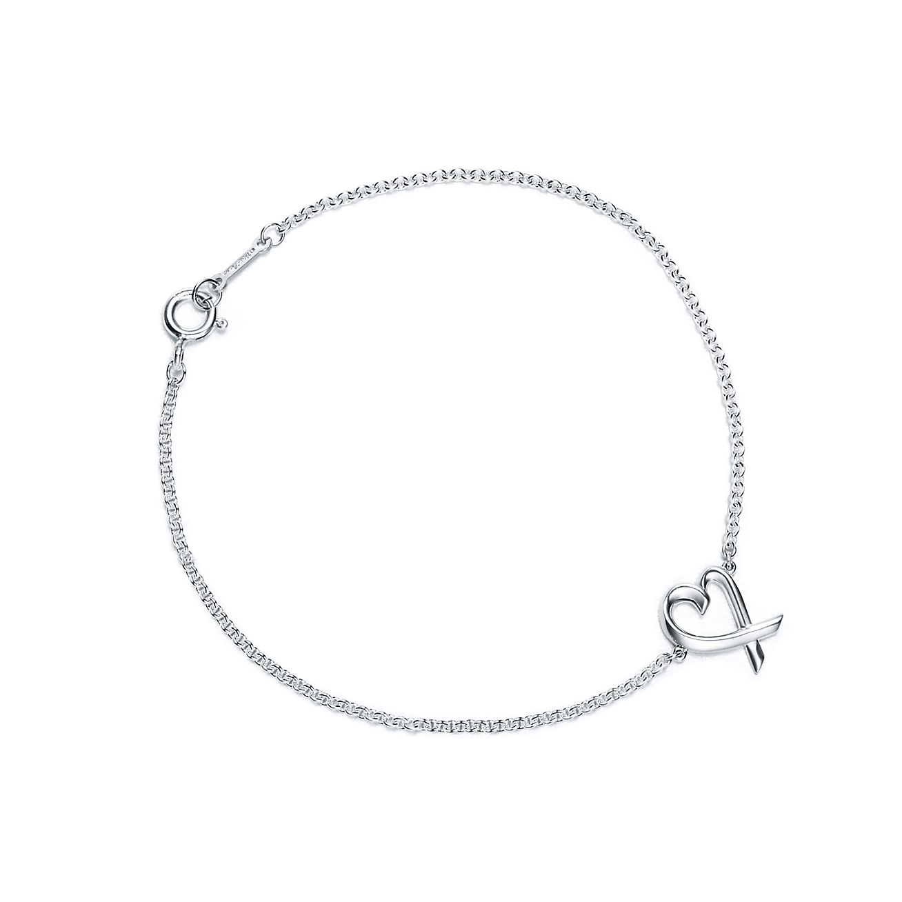 tiffany 925 silver heart bracelet