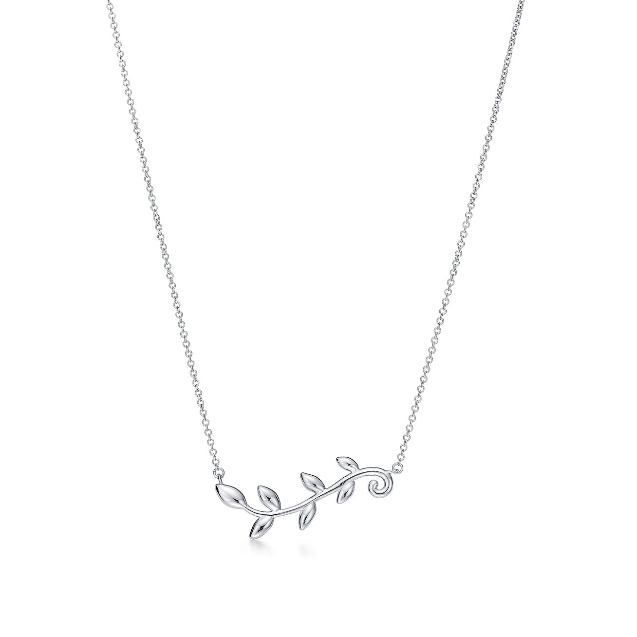 Paloma Picasso® Olive Leaf vine pendant in sterling silver. - Alternate shot 1