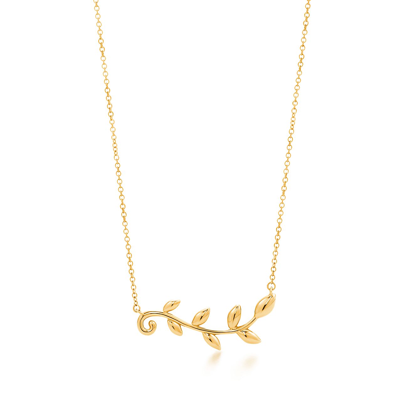 tiffany and co paloma picasso olive leaf necklace