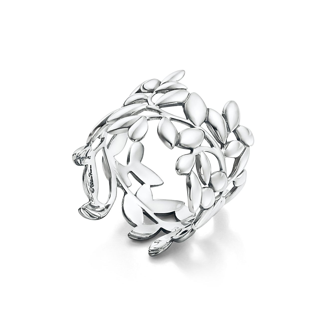 Paloma Picasso® Olive Leaf Band Ring in Silver - Alternate shot 1