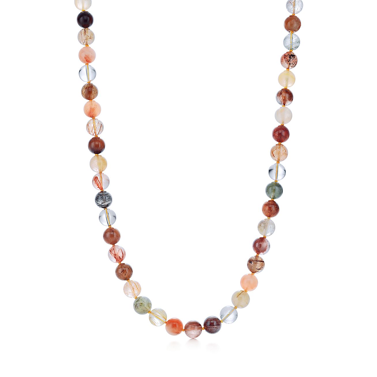 Paloma Picasso® bead necklace in quartz with silver clasp. | Tiffany & Co.