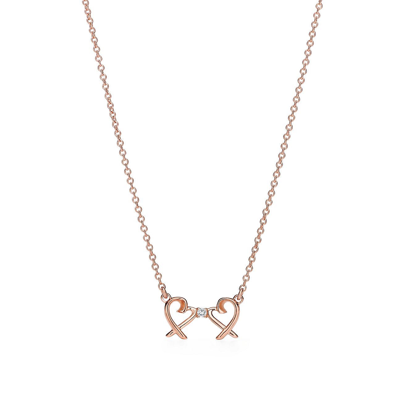 tiffany paloma heart necklace