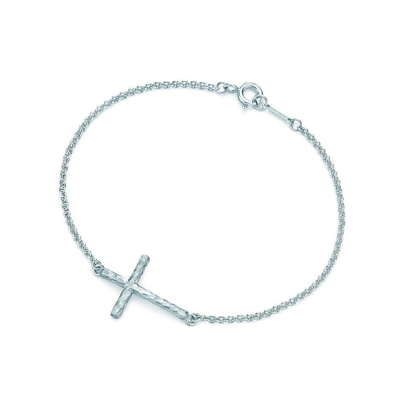 Paloma Picasso® Hammered cross bracelet in sterling silver, medium ...