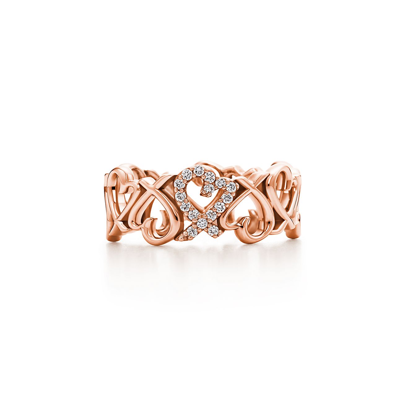 Tiffany love best sale ring rose gold