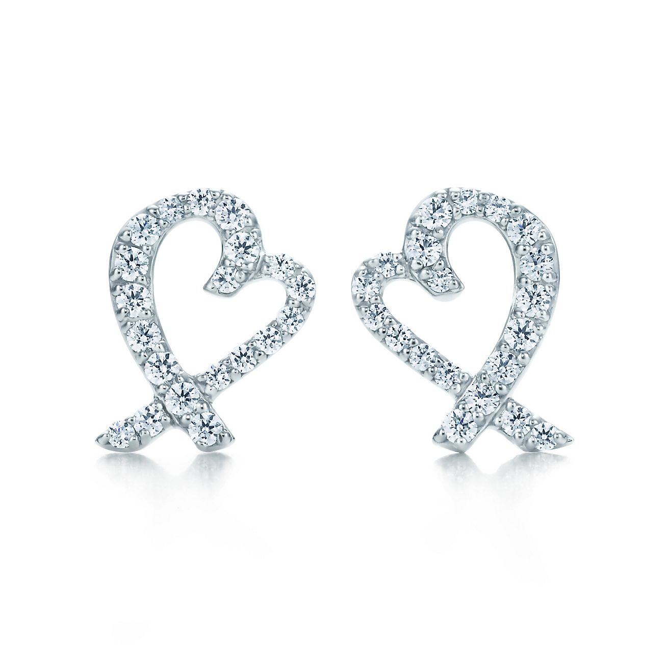 love heart earrings tiffany