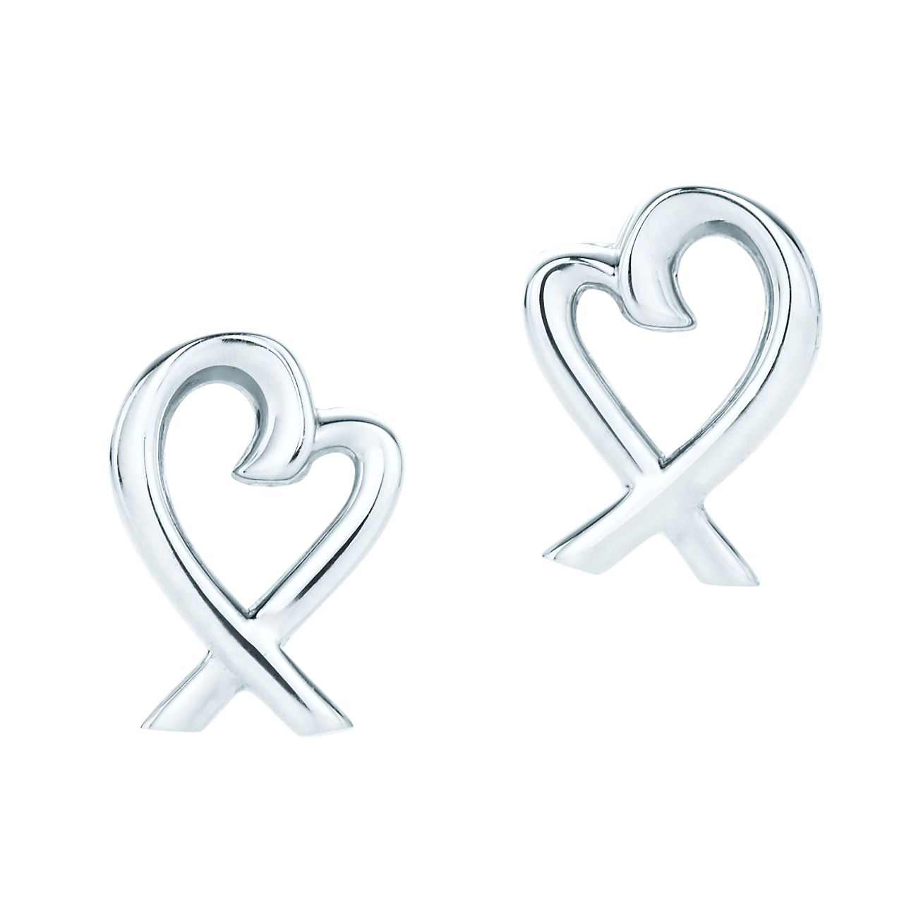 tiffany and co silver heart earrings