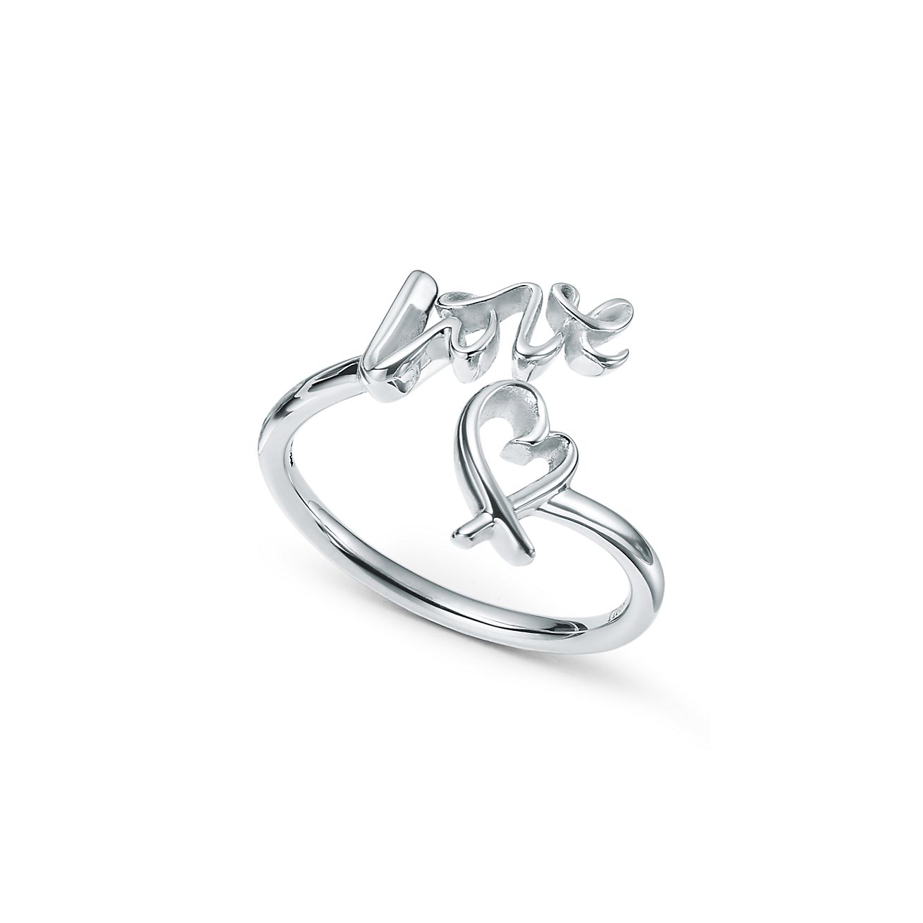 Paloma Picasso® Loving Heart ring in sterling silver. | Tiffany & Co.