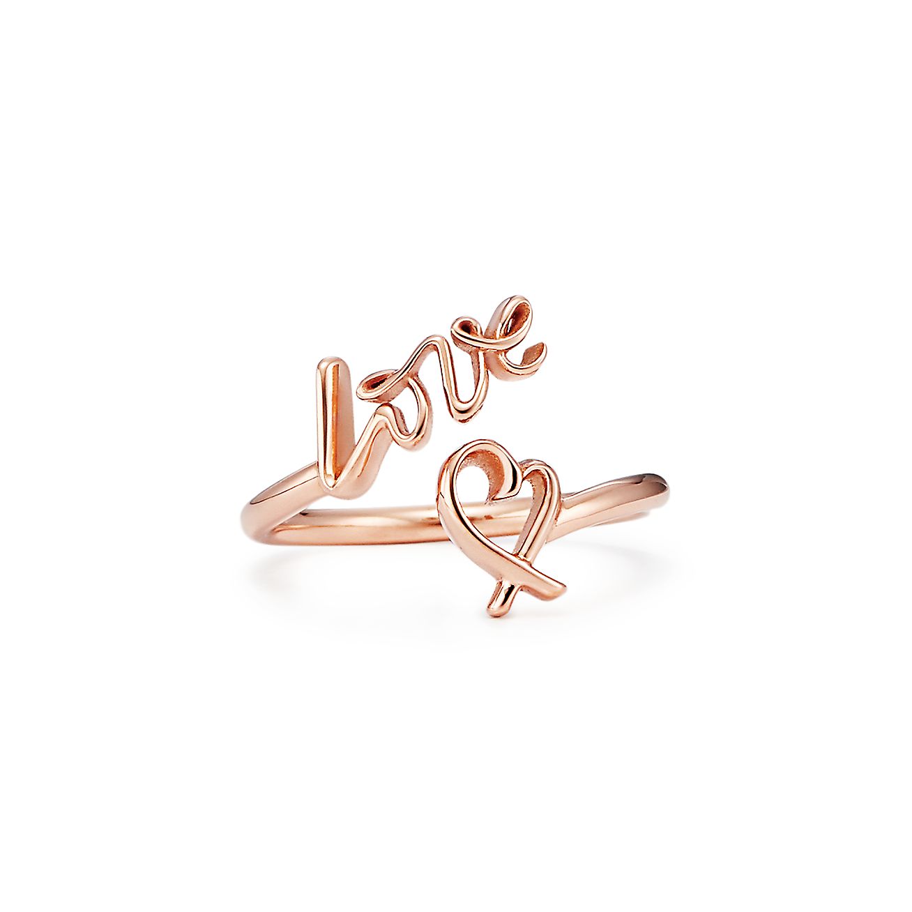 tiffany love ring rose gold