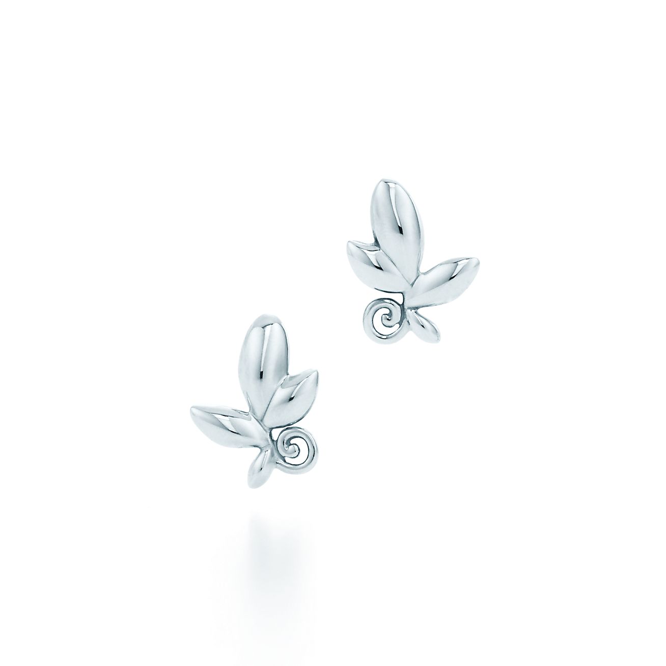 Paloma Picasso® Olive Leaf earrings in sterling silver. | Tiffany & Co.
