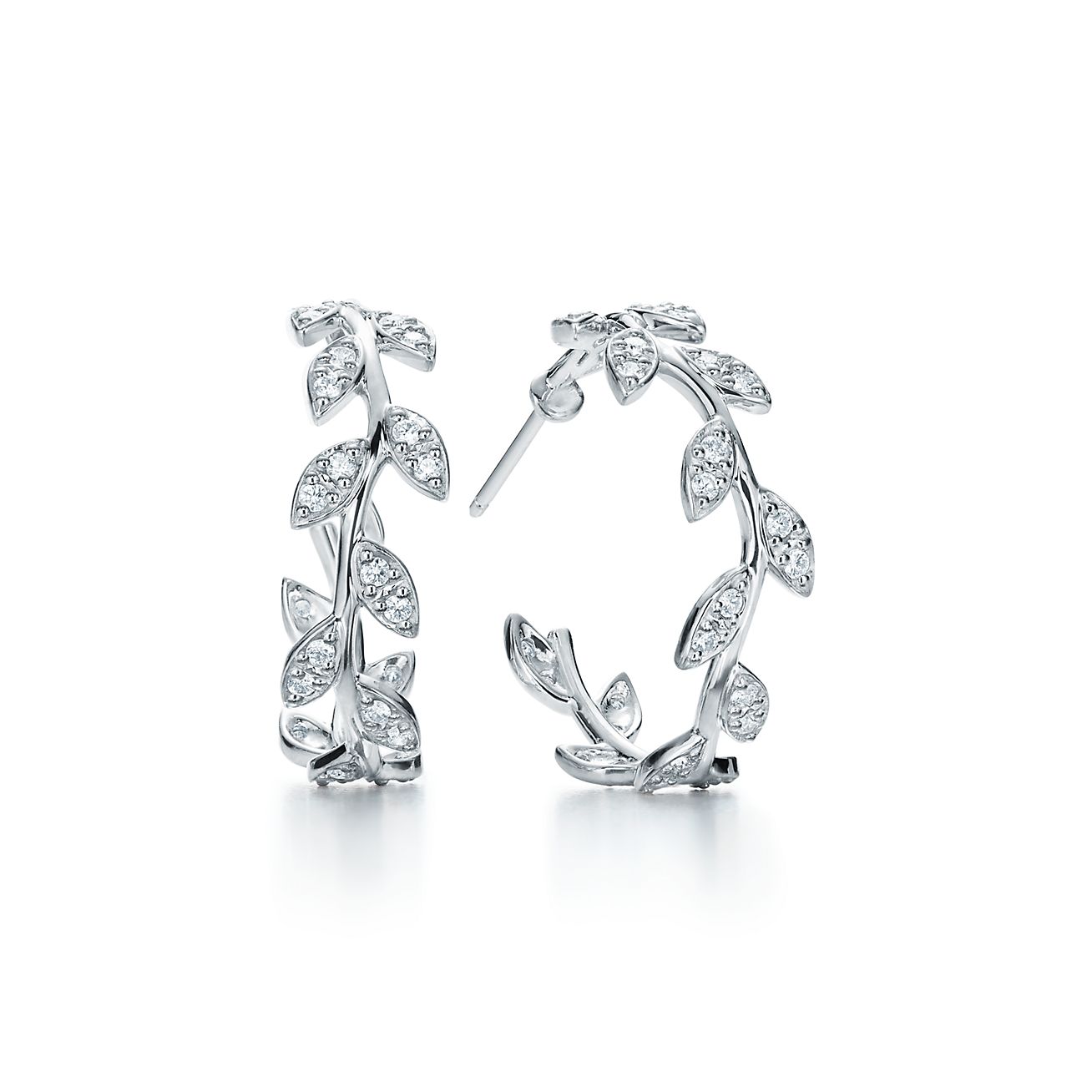 tiffany hoop diamond earrings