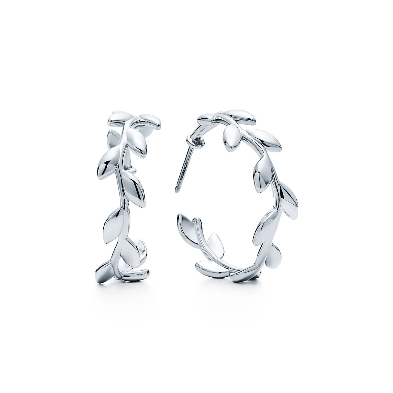 small silver hoop earrings tiffany