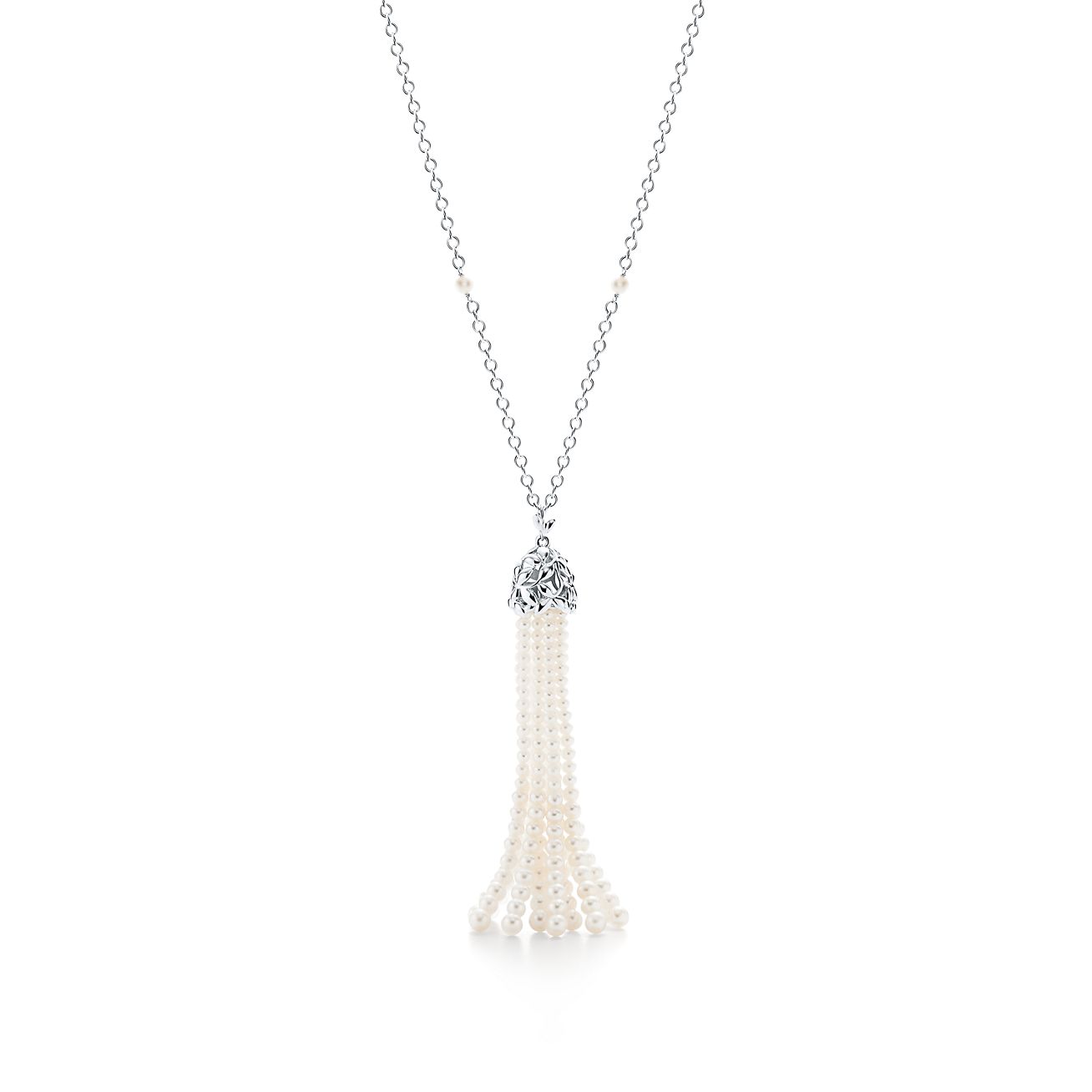 Paloma Picasso® Olive Leaf Pearl Tassel Necklace