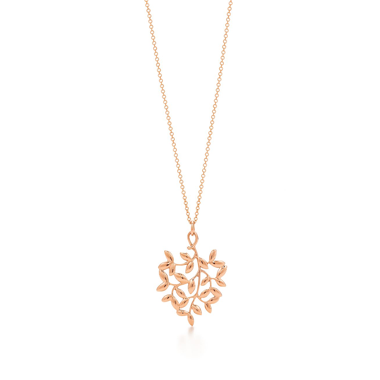 tiffany and co leaf necklace