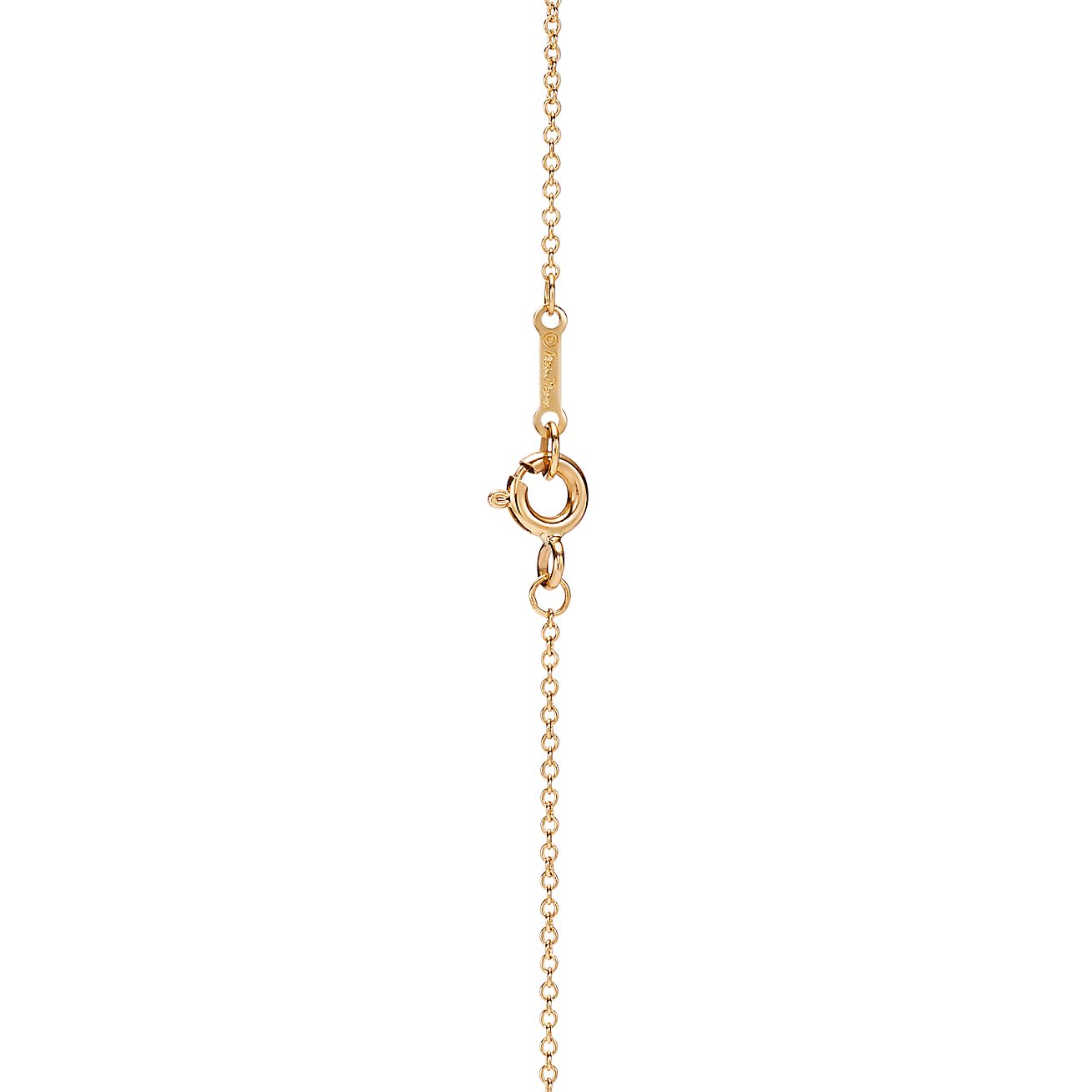 Paloma Picasso® Olive Leaf pendant in 18k gold with a freshwater 