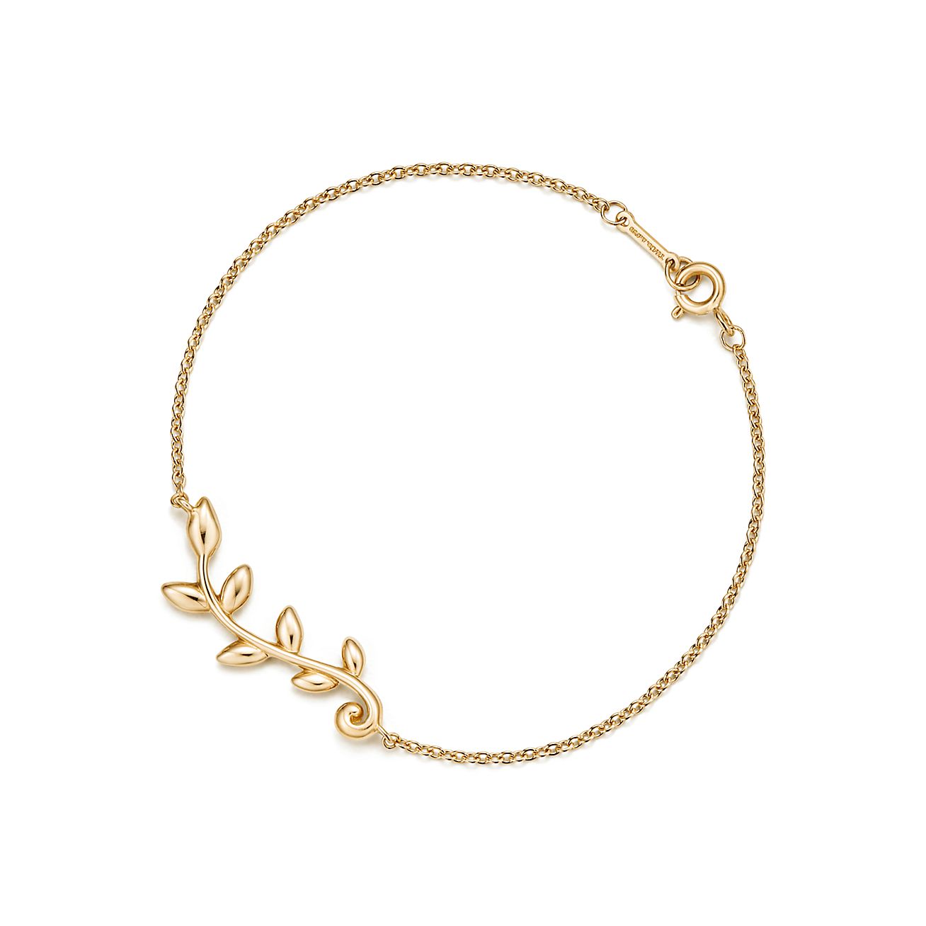 Olive Leaf vine bracelet in 18k gold 