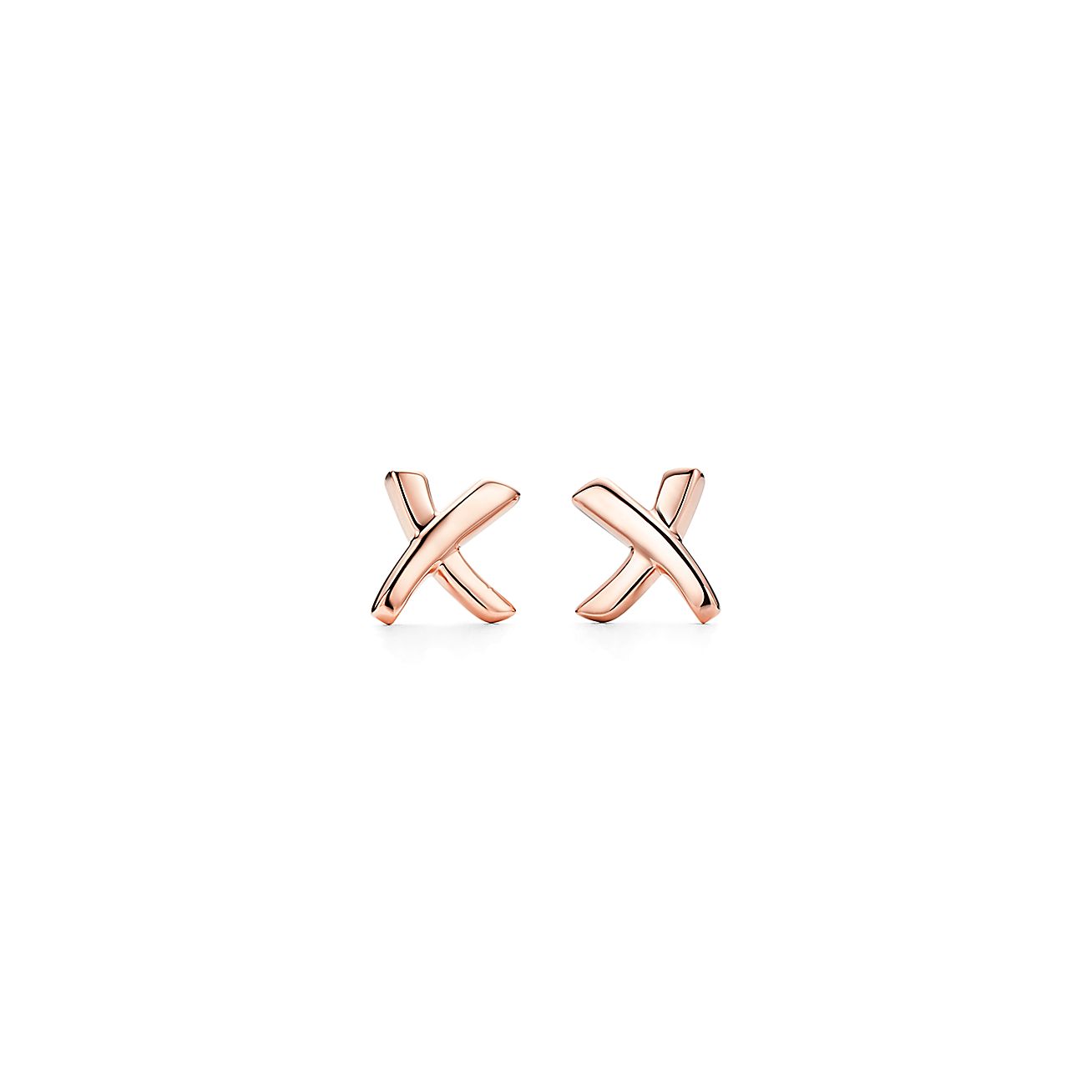 Paloma's Graffiti X earrings in 18k rose gold.