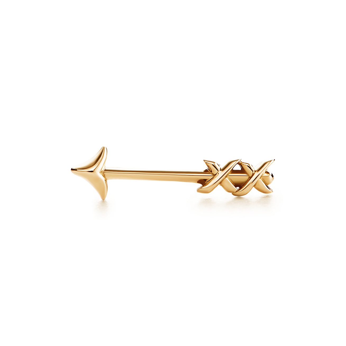 Paloma's Graffiti arrow single earring in 18k gold. | Tiffany & Co.