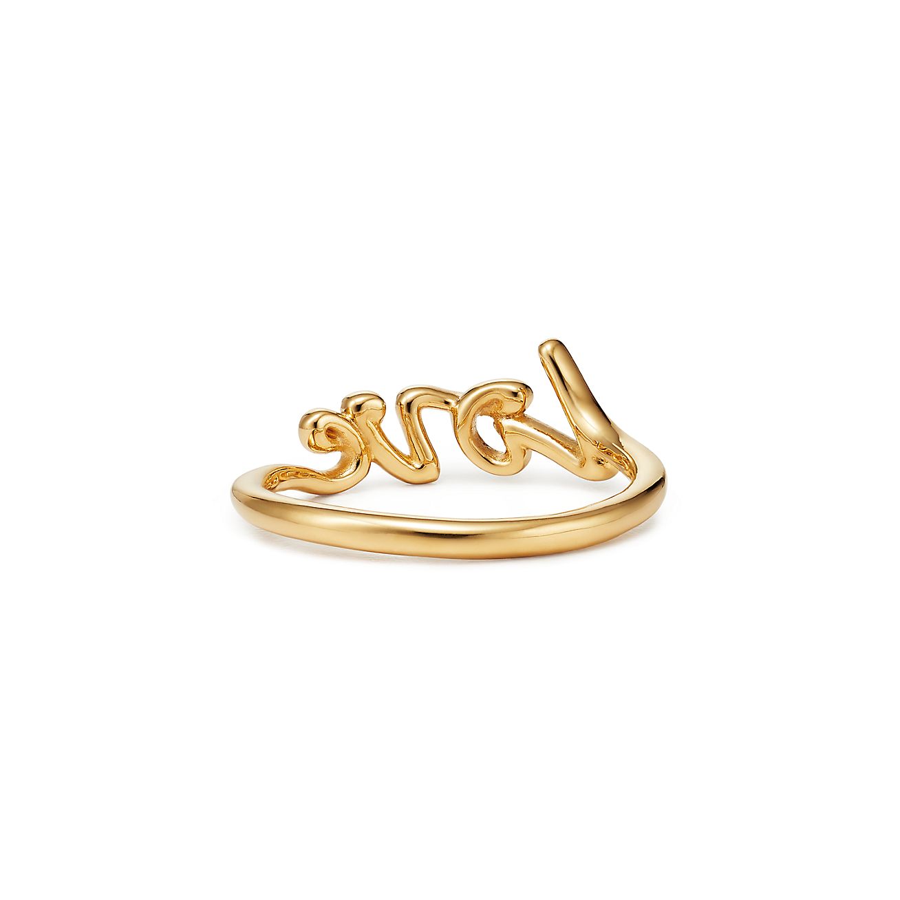 Bague Love Paloma s Graffiti en or jaune 18 carats. Mini