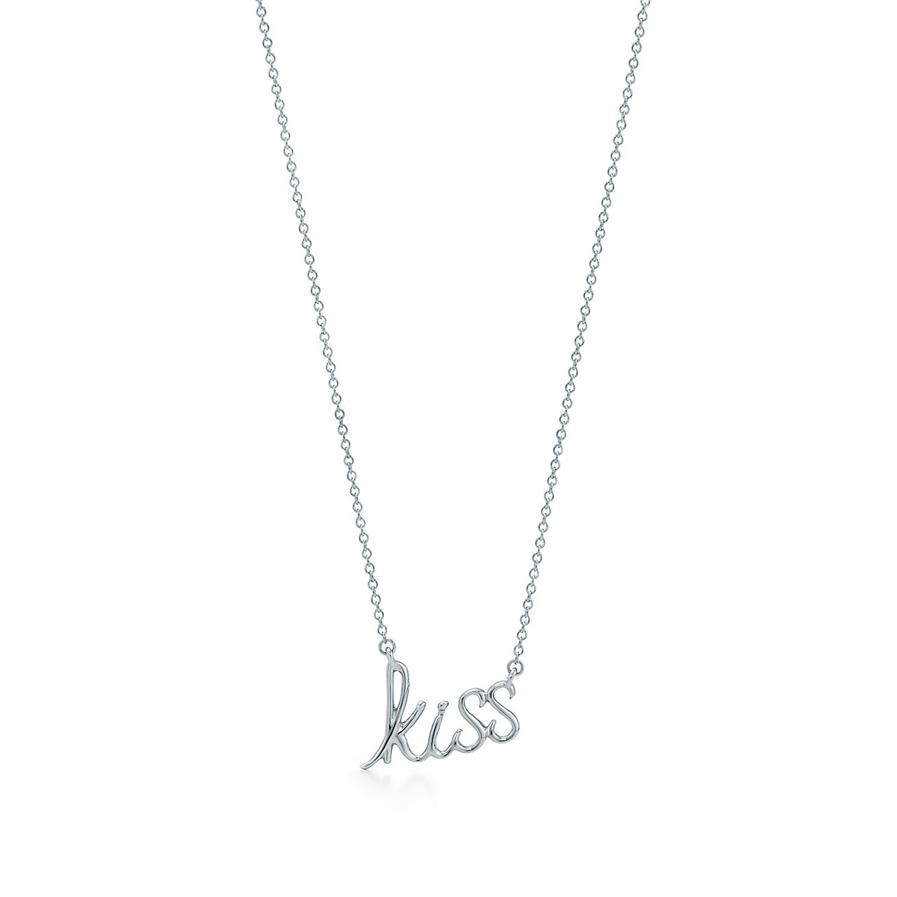 tiffany kiss necklace