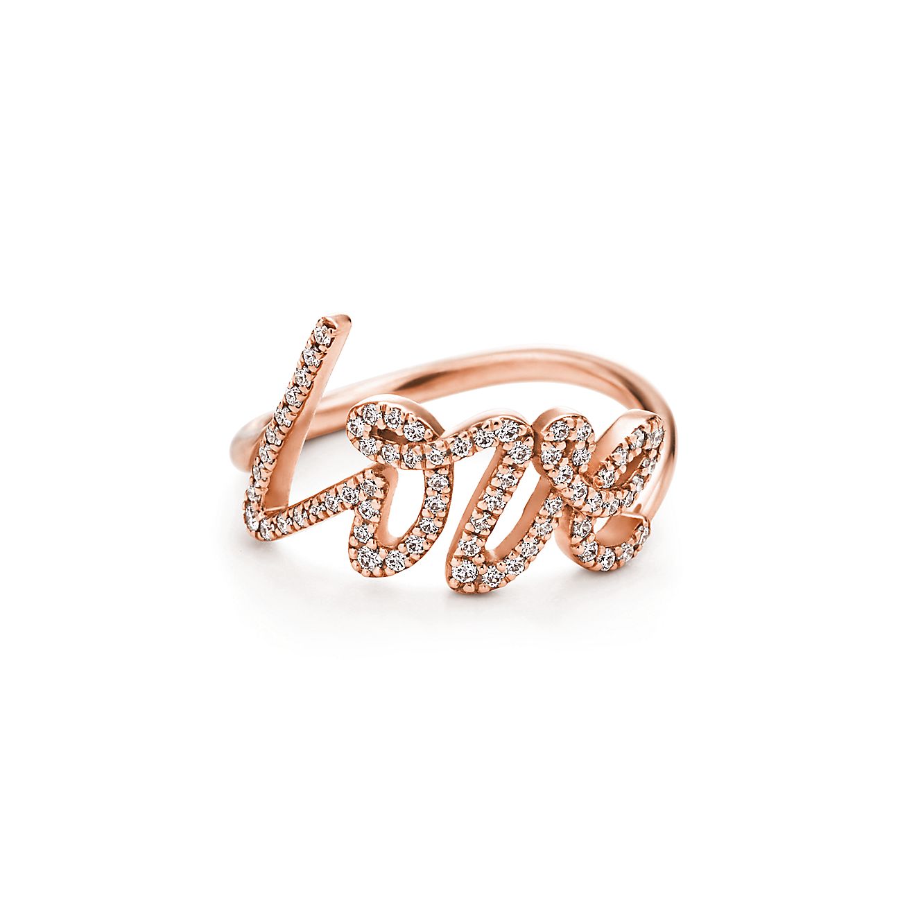 kennisgeving zwaard Knikken Paloma's Graffiti Love Ring in Rose Gold with Diamonds, Small | Tiffany &  Co.