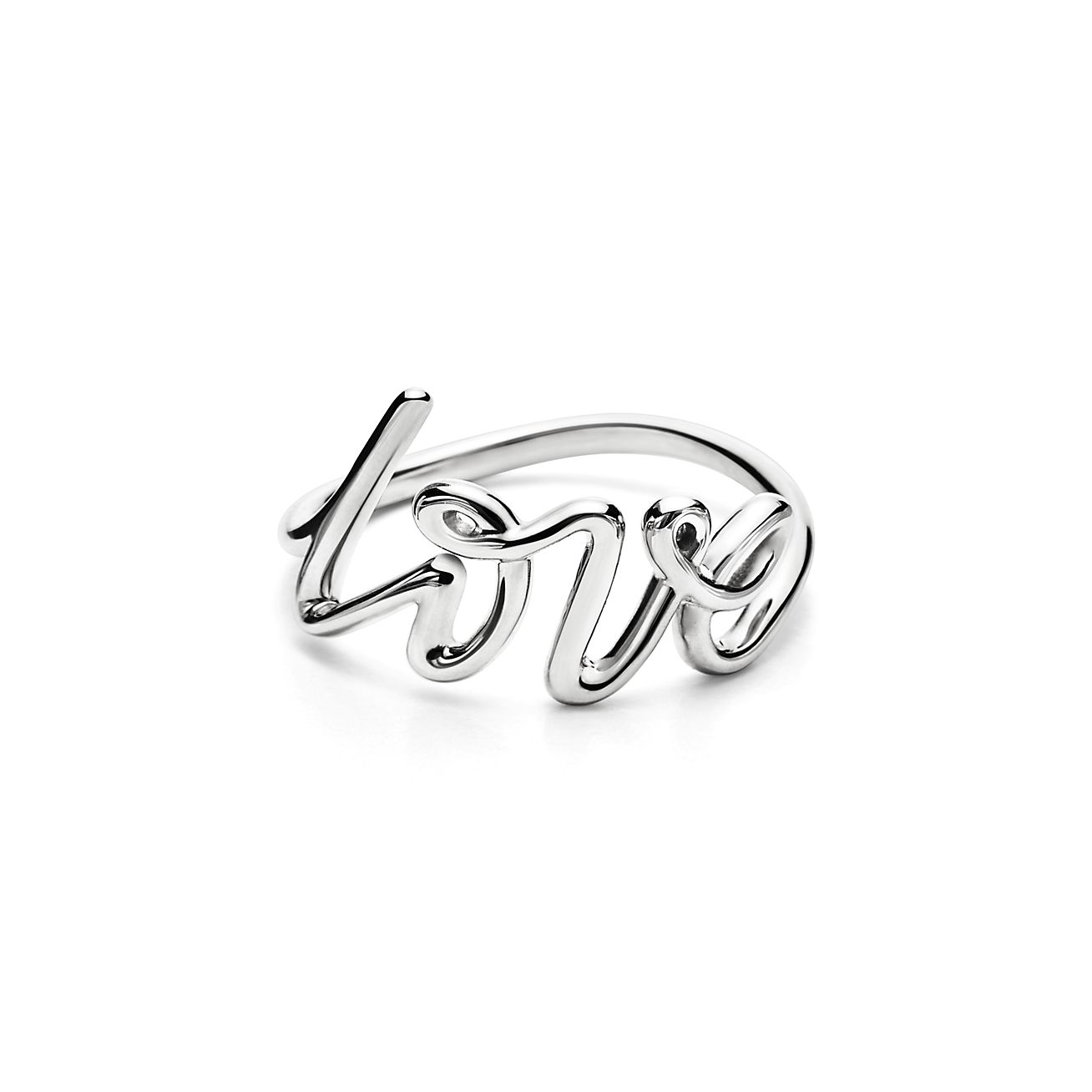 Paloma's Graffiti Love Ring in Silver, Small | Tiffany & Co.