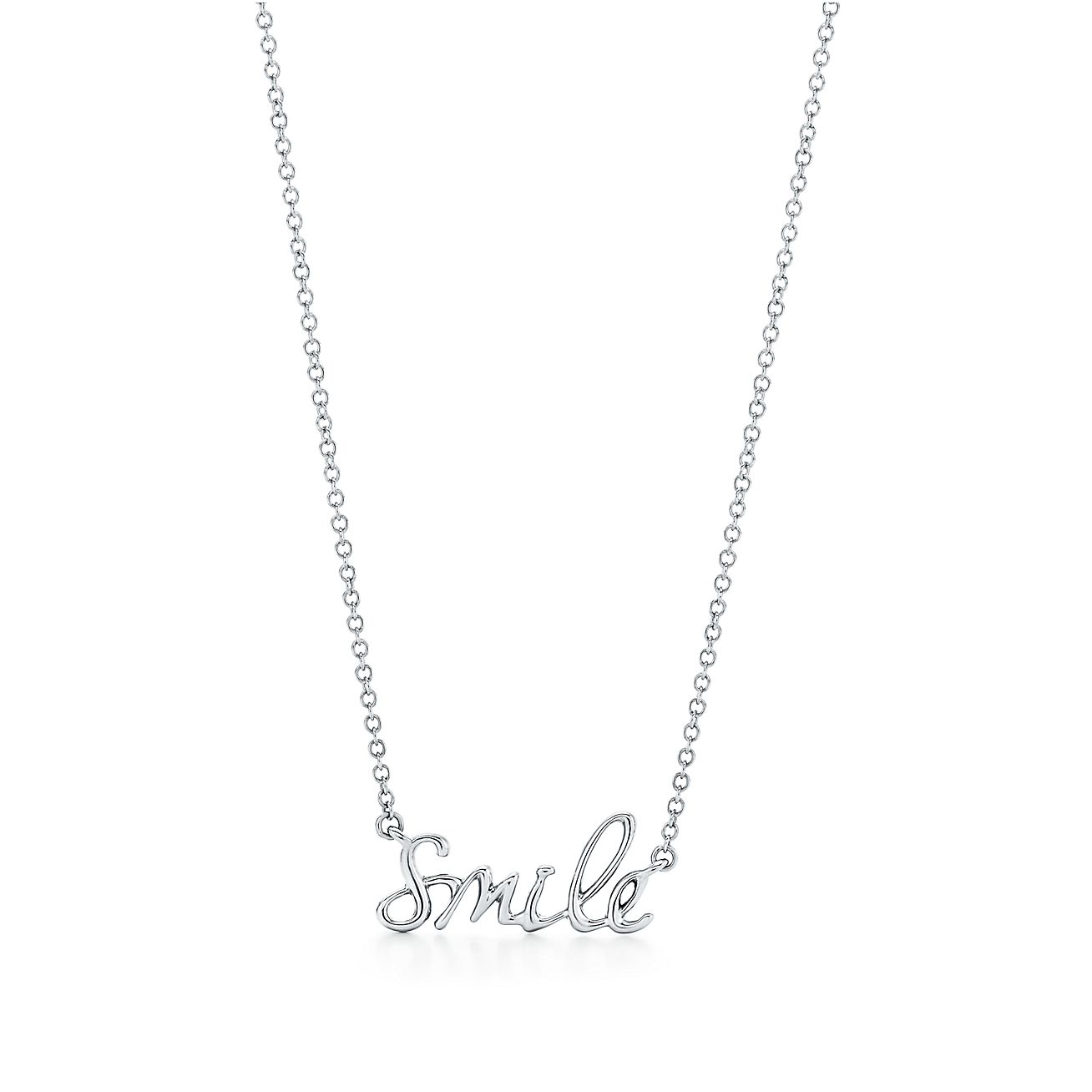 tiffany smile necklace silver