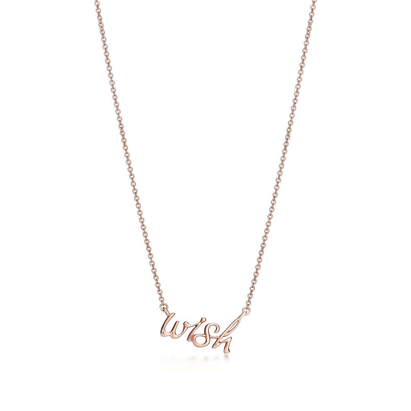 Paloma's Graffiti wish pendant in 18k rose gold. | Tiffany & Co.
