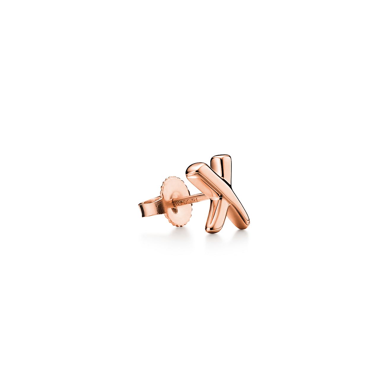 Paloma's Graffiti X earrings in 18k rose gold. | Tiffany