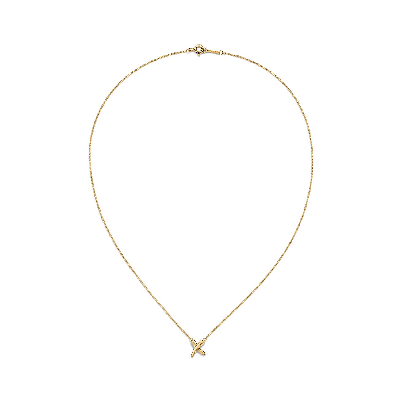Paloma's Graffiti X pendant in 18k gold, small. | Tiffany