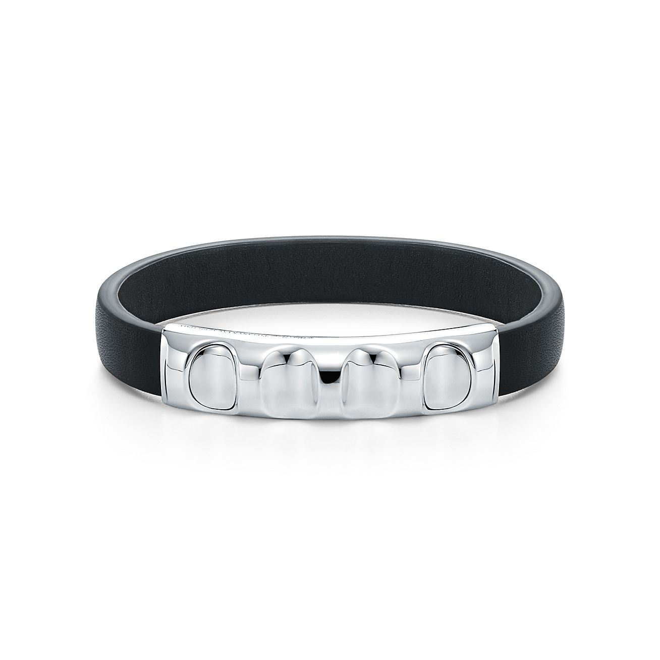 Details about  / Engraved Silver Bar Chain Bracelet