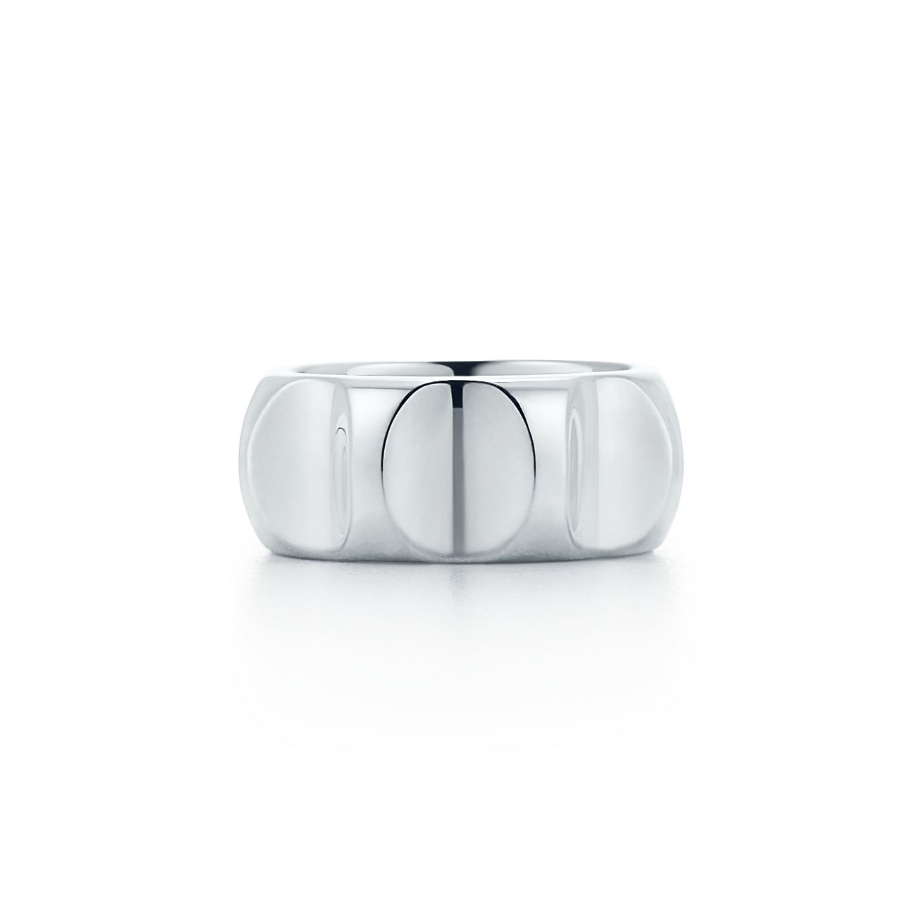 Groove™ wide ring in sterling silver 