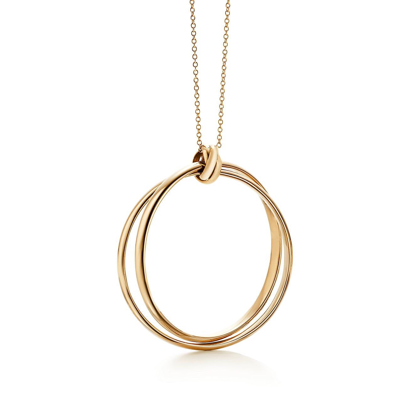 gold circle necklace tiffany