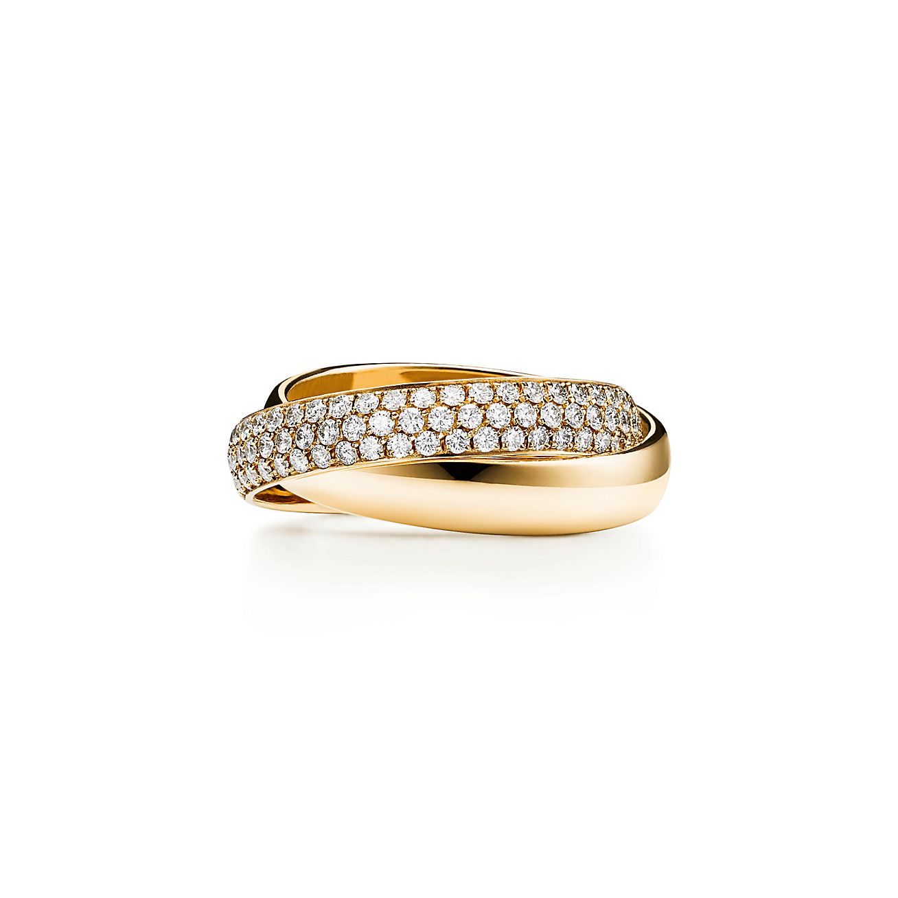 Women's Golden Love By Chance Diamond Band Rings at Rs 11590 in Jaipur