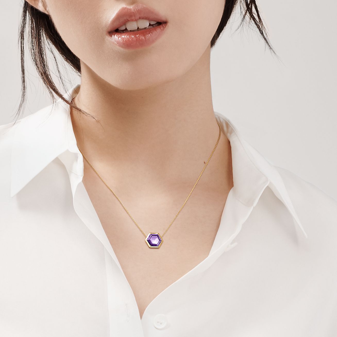 amethyst necklace tiffany