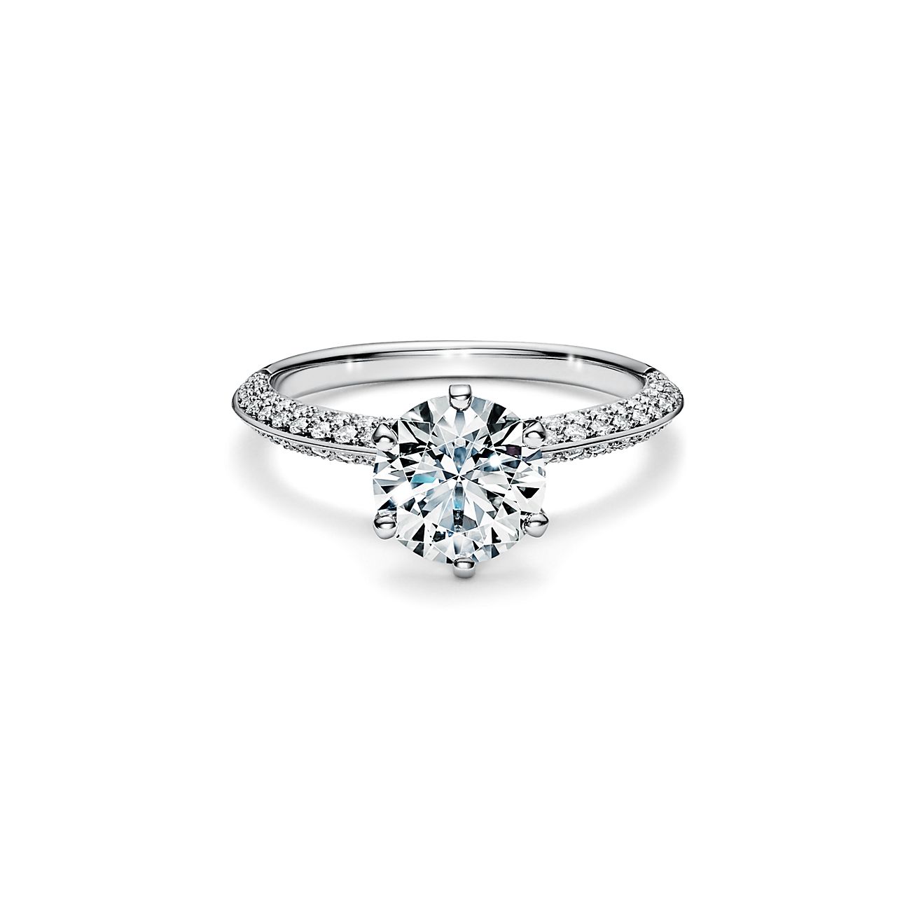 Lindsay: Classic Diamond Solitaire Engagement Ring | Ken & Dana Design