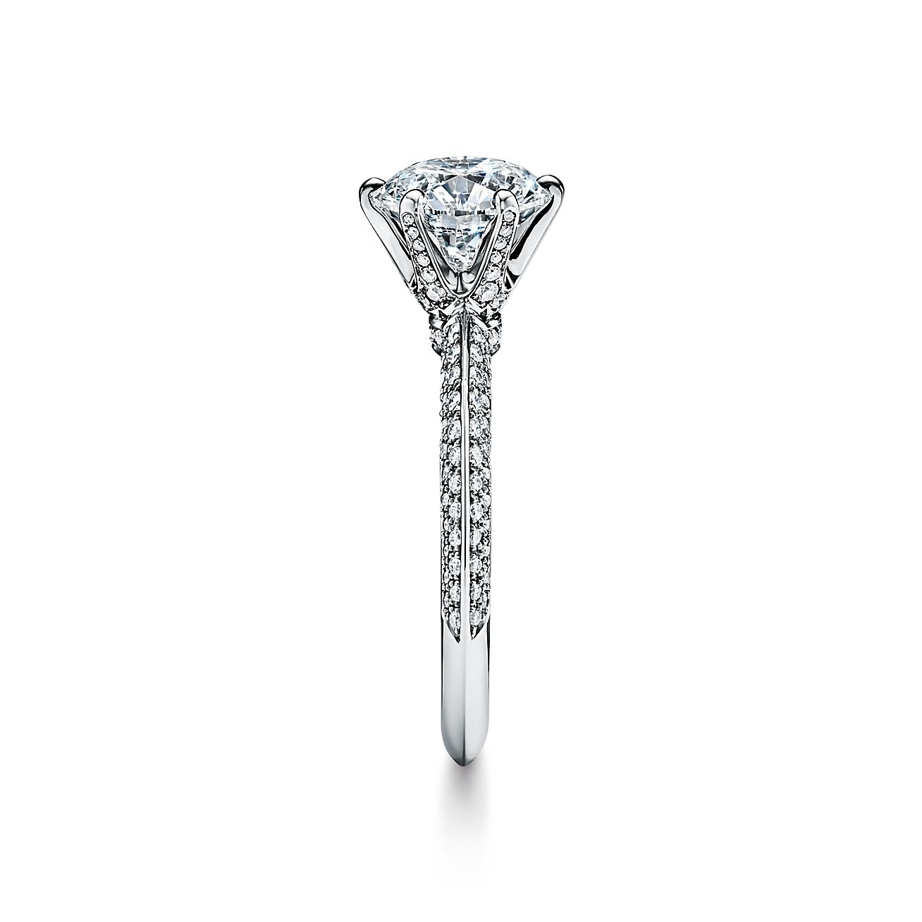 Pave Tiffany® Setting Engagement Ring 