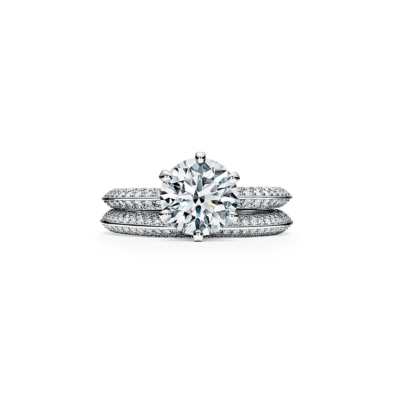 Pave Tiffany® Setting Engagement Ring 