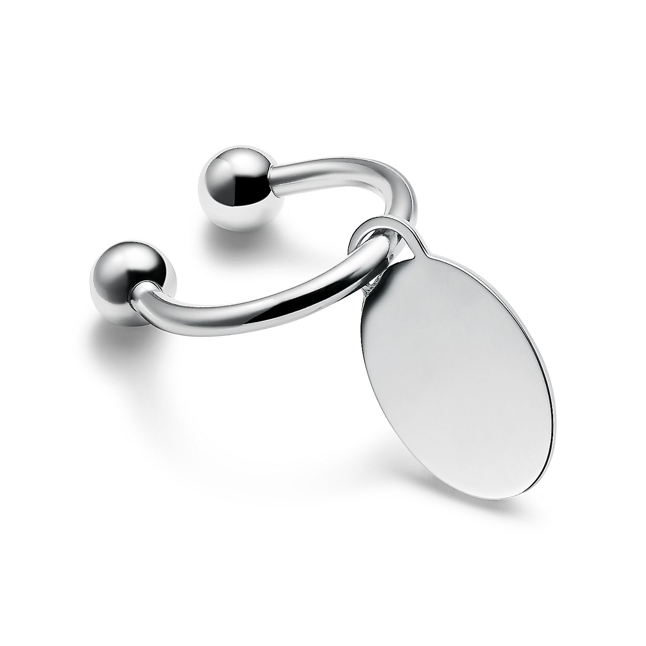 Tiffany & Co. Oval Tag Key Ring