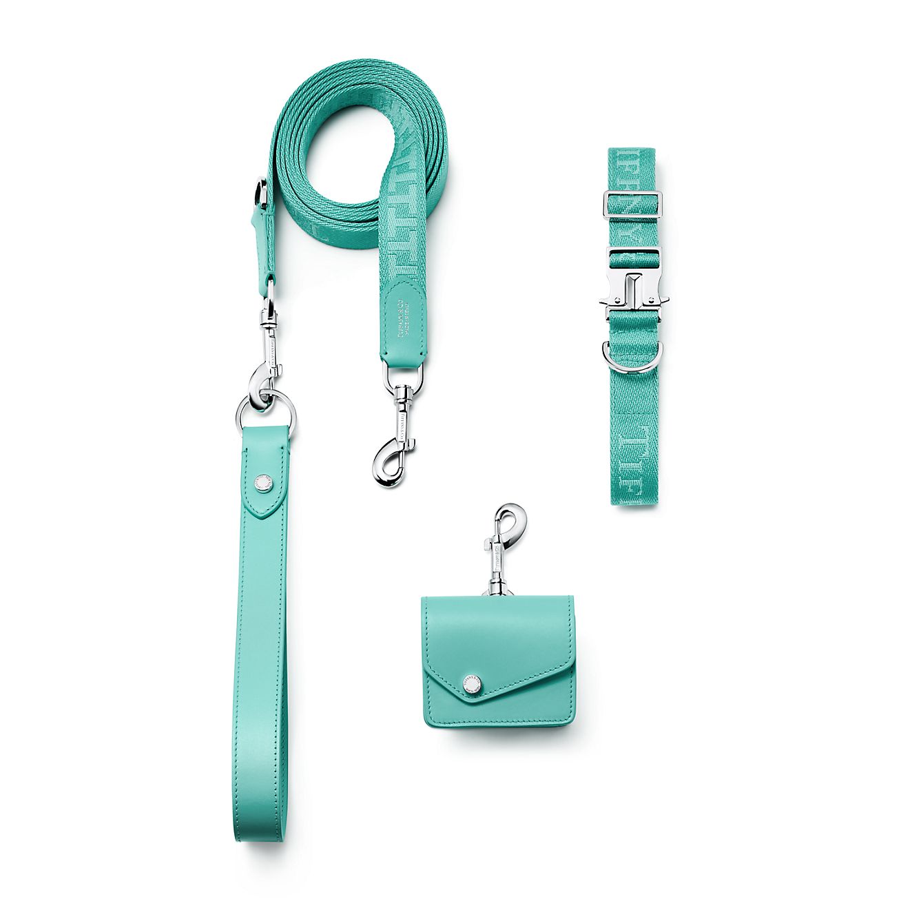 Pet Essentials Collar in Tiffany Blue Canvas | Tiffany & Co. CA