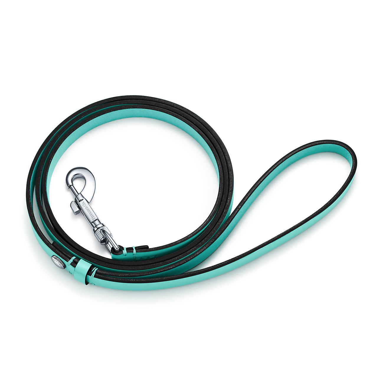Pet leash in Tiffany Blue® leather, large. Tiffany & Co. US