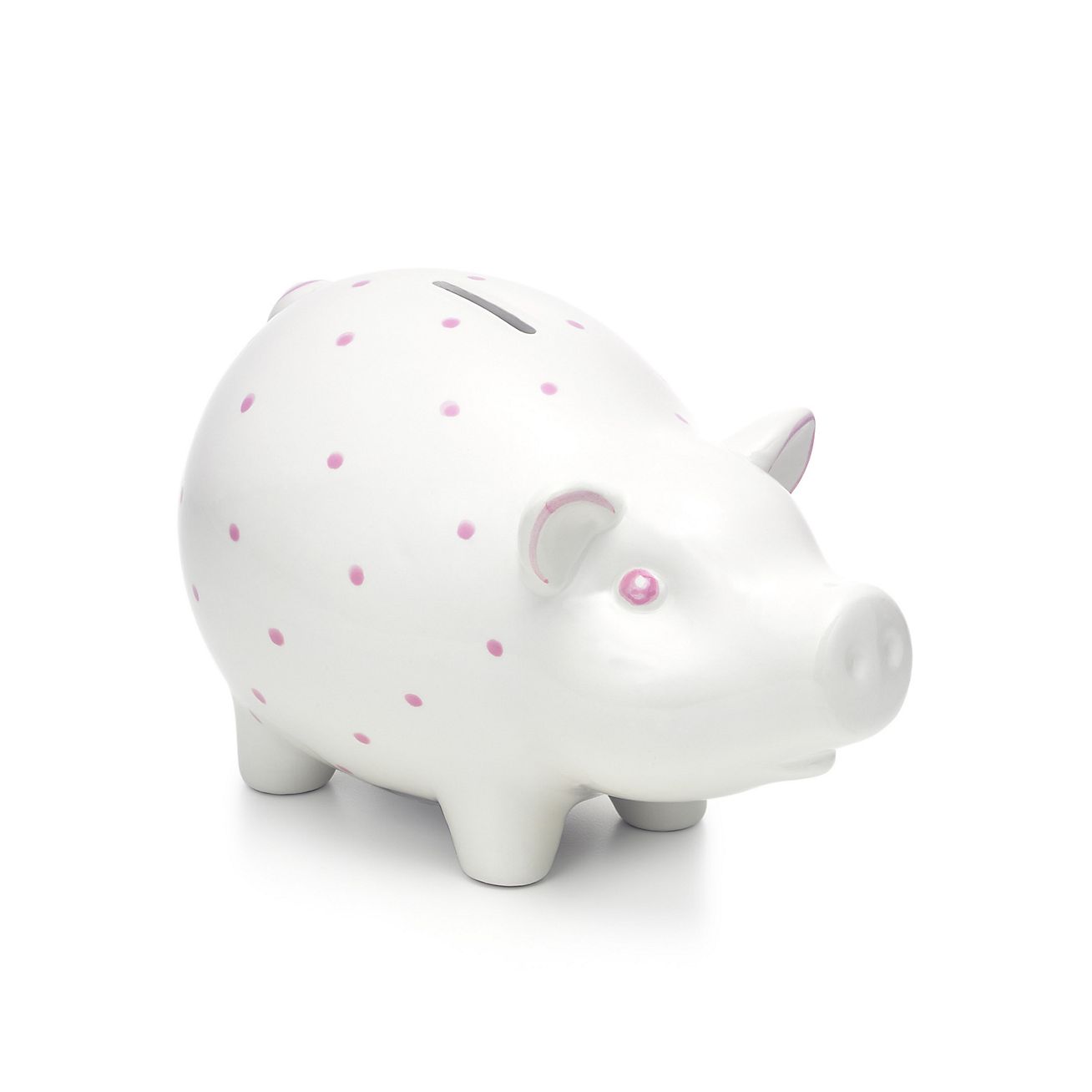 Piggy bank in earthenware, pink 