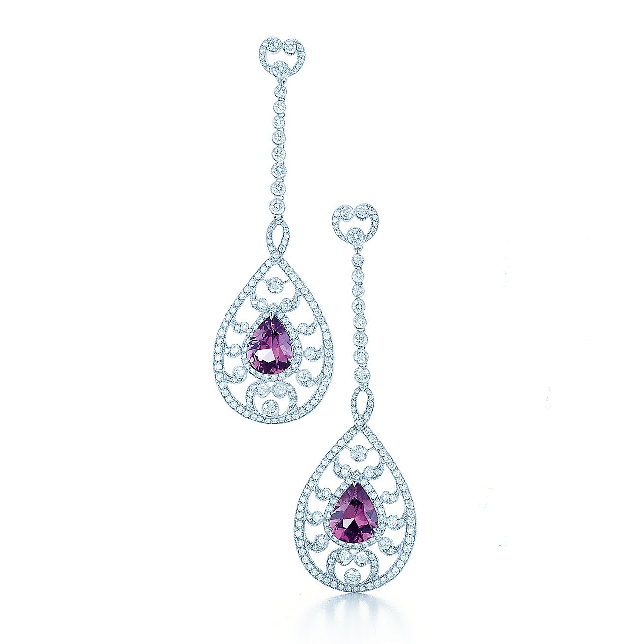 tiffany purple earrings