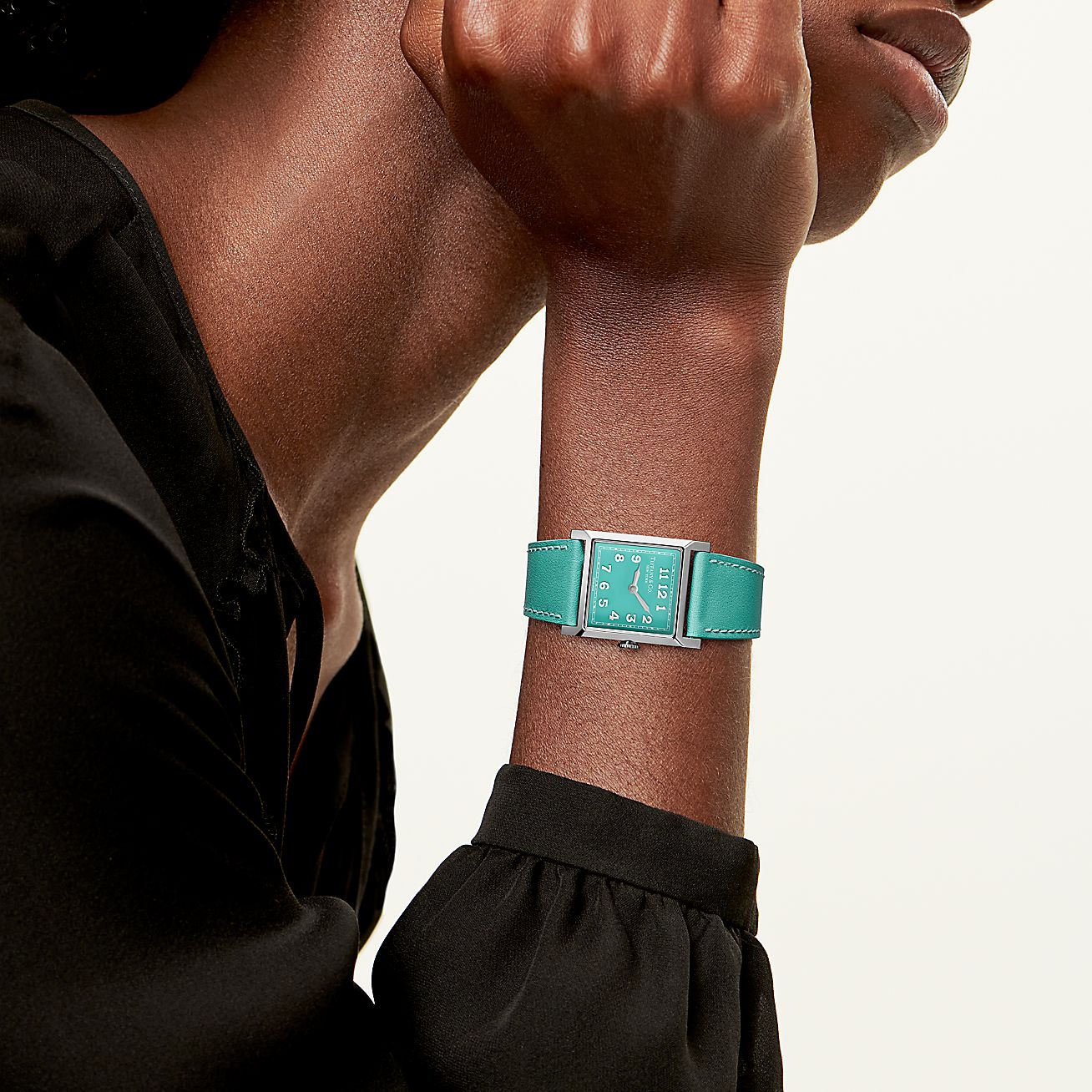 Union Square 27 mm Watch in Steel with a Tiffany Blue® Dial - Alternate shot 1 - Alternate shot 2 - Alternate shot 3 - Alternate shot 4 - Modal shot 1