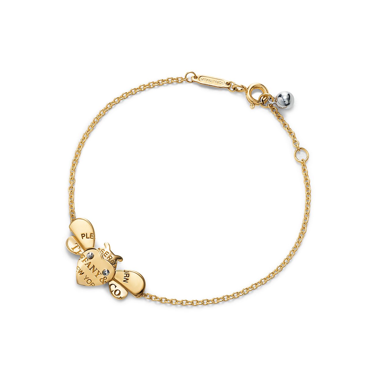 Tiffany® Love Bugs bee chain bracelet 