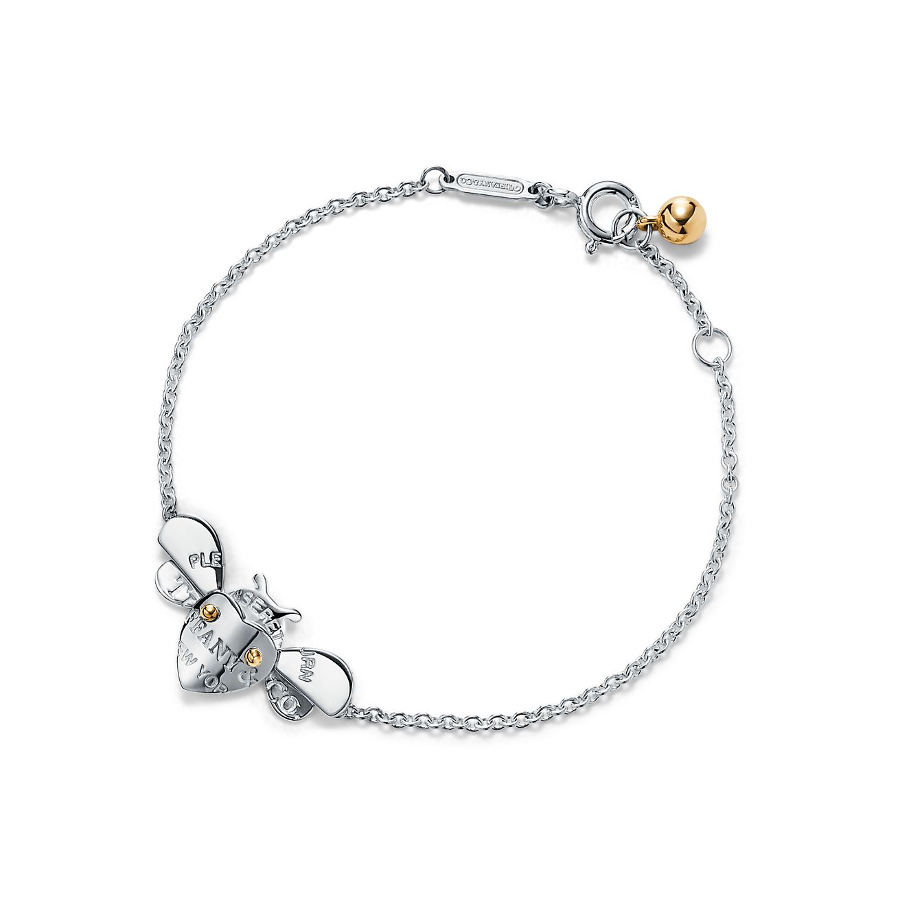 Tiffany® Love Bugs bee chain bracelet 