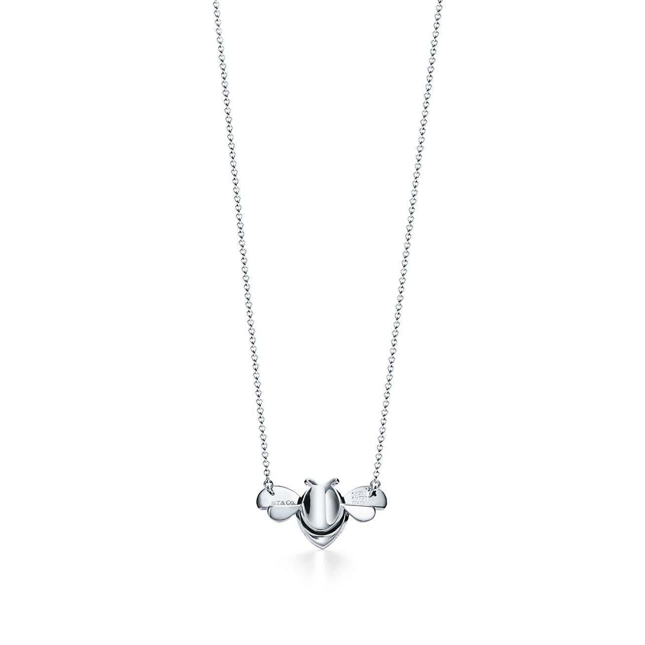 Bee Gemstone Charm Necklace – Popular J