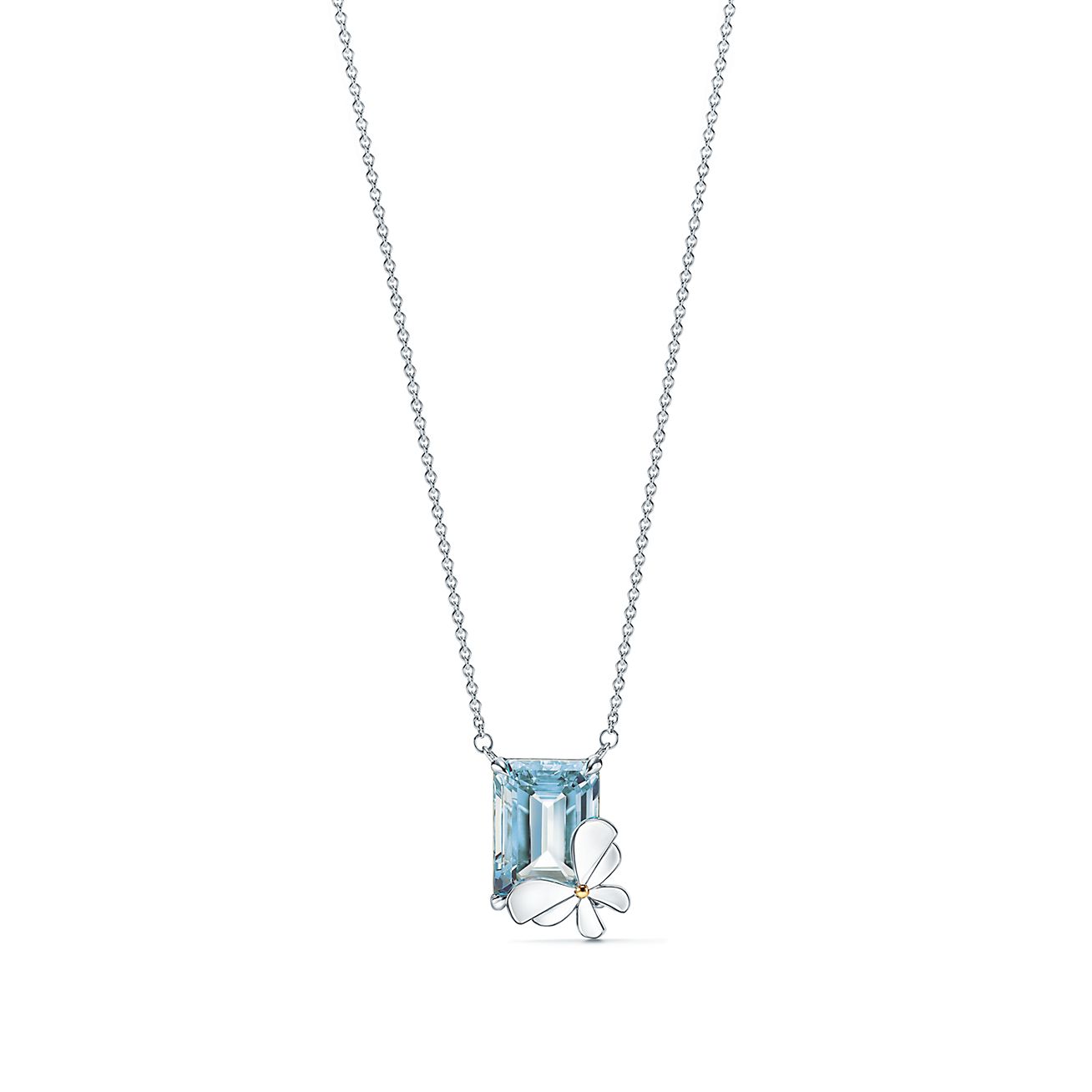 Return to Tiffany™ Love Bugs blue topaz butterfly pendant in silver and  gold. | Tiffany & Co.