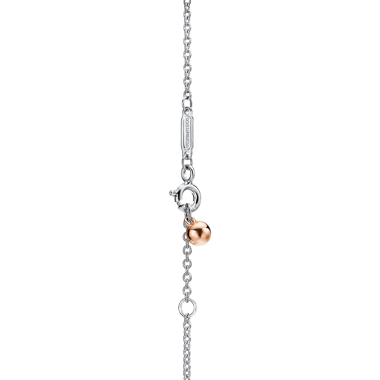 Return to Tiffany® Love Bugs Butterfly Chain Bracelet in Sterling Silver and 18k Rose Gold