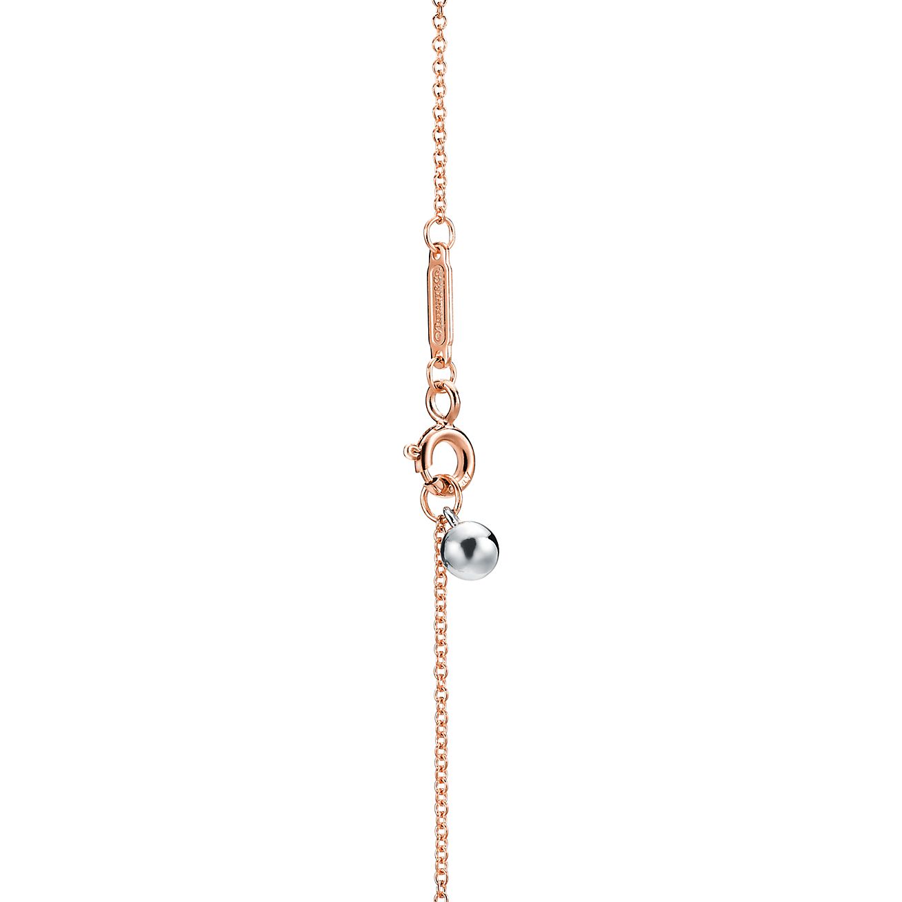 tiffany butterfly necklace rose gold